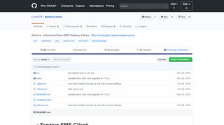 
                            8. GitHub - mul14/zenziva-sms: Zenziva - Indonesia Online SMS ...