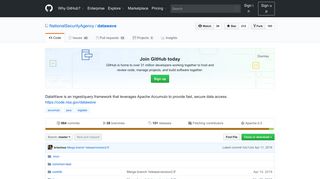 
                            7. GitHub - NationalSecurityAgency/datawave: DataWave is an ingest ...