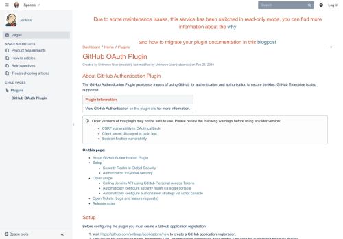 
                            13. GitHub OAuth Plugin - Jenkins - Jenkins Wiki