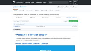 
                            7. GitHub - octoparse/Octoparse: A free, client-side web scraper that ...