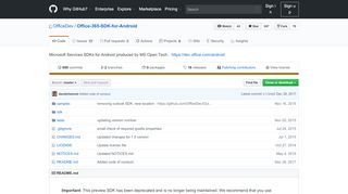 
                            13. GitHub - OfficeDev/Office-365-SDK-for-Android: Microsoft Services ...