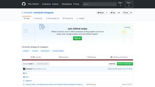 
                            3. GitHub - omniauth/omniauth-instagram: OmniAuth strategy for Instagram.