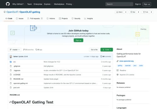 
                            13. GitHub - OpenOLAT/OpenOLAT-gatling: Gatling performance tests for ...