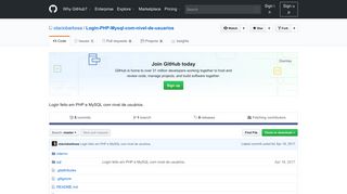 
                            13. GitHub - otaciobarbosa/Login-PHP-Mysql-com-nivel-de-usuarios ...