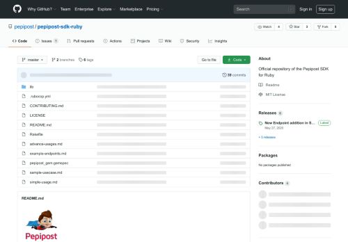 
                            9. GitHub - pepipost/pepipost-sdk-ruby: Official repository of the Pepipost ...