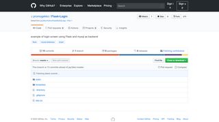 
                            10. GitHub - promogekko/Flask-Login: example of login screen using ...