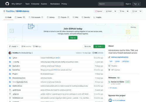 
                            9. GitHub - RaidMax/IW4M-Admin: Administration tool for IW4x, T6M, and ...