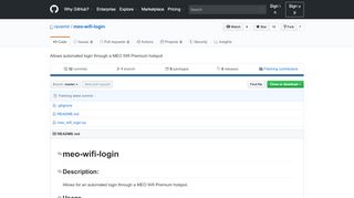 
                            10. GitHub - ravemir/meo-wifi-login: Allows automated login through a ...