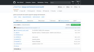 
                            2. GitHub - RealmTeam/django-rest-framework-social-oauth2: python ...
