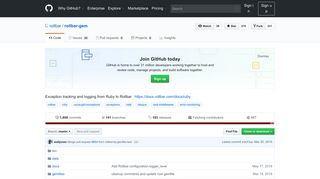 
                            6. GitHub - rollbar/rollbar-gem: Exception tracking and logging from Ruby ...