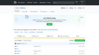 
                            7. GitHub - rollbar/rollbar.js: Error tracking and logging from JS to Rollbar