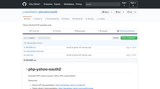 
                            4. GitHub - saurabhsahni/php-yahoo-oauth2: Yahoo OAuth2 PHP ...