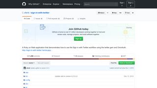 
                            3. GitHub - sferik/sign-in-with-twitter: A Ruby on Rails application that ...