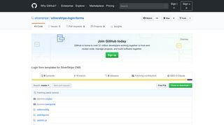 
                            9. GitHub - silverstripe/silverstripe-login-forms: Login form templates for ...