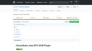 
                            13. GitHub - SonarQubeCommunity/sonar-scm-jazzrtc: SonarQube Jazz ...