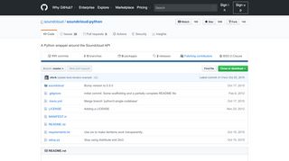 
                            9. GitHub - soundcloud/soundcloud-python: A Python wrapper around ...