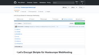 
                            7. GitHub - steinsag/hosteurope-letsencrypt: Let's Encrypt Skripts für ...