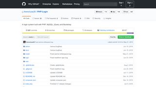 
                            2. GitHub - therecluse26/PHP-Login: A login system built with PHP ...