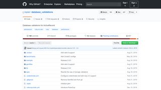 
                            11. GitHub - toptal/database_validations: Database validations for ...