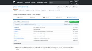 
                            11. GitHub - treysp/shiny_password: Template for making a login screen ...