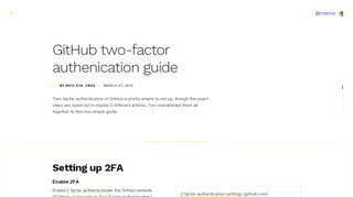 
                            11. GitHub two-factor authenication guide - Rico Sta. Cruz