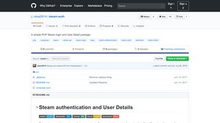 
                            3. GitHub - vikas5914/steam-auth: A simple PHP Steam login and User ...