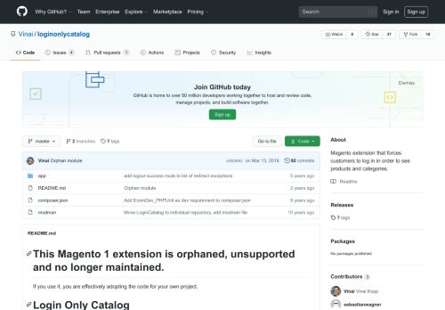 
                            10. GitHub - Vinai/loginonlycatalog: Magento extension that forces ...