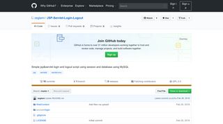 
                            6. GitHub - zeglami/JSP-Servlet-Login-Logout: Simple jsp&servlet ...