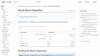 
                            1. GitLab Maven Repository | GitLab