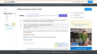 
                            7. Gitlab password reset in rails - Stack Overflow