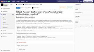 
                            4. GitLab Runner: docker login shows 