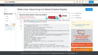 
                            12. Gitlab runner: failure to log in to GitLab Container Registry ...