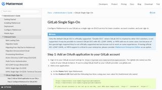 
                            8. GitLab Single Sign-On — Mattermost 5.8 documentation