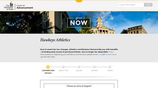 
                            11. Give to Iowa - Hawkeye Athletics – Contribution Details