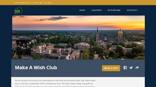
                            13. Give to Make A Wish Club | Notre Dame Day