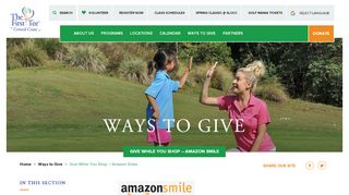 
                            12. Give While You Shop - Amazon Smile - The First Tee of ...