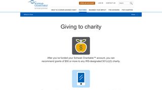 
                            11. Giving to Charity | Schwab Charitable