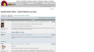 
                            13. GIXEN Forum - View topic - MAJOR ISSUES TODAY - LOGIN TIMEOUTs and ...