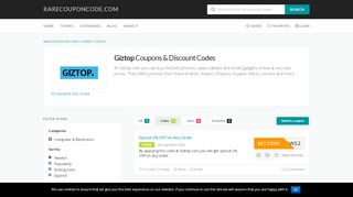 
                            11. Giztop Discount Codes: Special Up To 50% OFF Coupons 2019