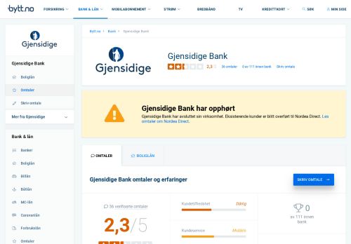 
                            13. Gjensidige Bank: Håpløs nettbank og elendig kundeservice - Omtale ...