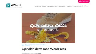 
                            12. Gjør aldri dette med WordPress | United Works