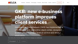 
                            9. GKB: new e-business platform improves client services | ELCA