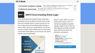 
                            12. GKFX Forex Investing Online Login - CC Bank
