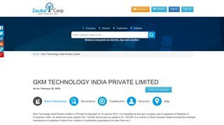 
                            11. GKM TECHNOLOGY INDIA PRIVATE LIMITED - Company, directors ...