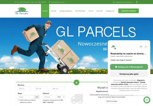 
                            9. GL Parcels – GL Parcels Przesyłki kurierskie Polska – Anglia, Szkocja ...