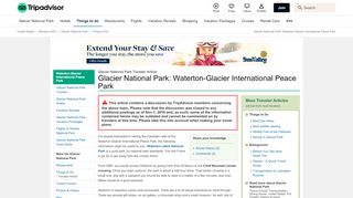 
                            12. Glacier National Park: Waterton-Glacier International Peace Park ...