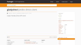 
                            7. gladyshev/yandex-direct-client - Packagist