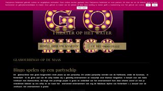 
                            10. Glamourbingo op de Maas - Theater Op Het Water Personeelsuitje ...