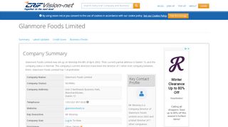 
                            9. Glanmore Foods Limited - Irish Company Info - Vision-Net