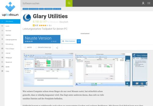 
                            8. Glary Utilities 5.106 - Download auf Deutsch